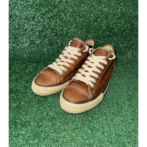 Converse All Star CT Mens Size 10 Leather Low Top Casual Shoes Sneakers 126814C - Picture 3 of 11